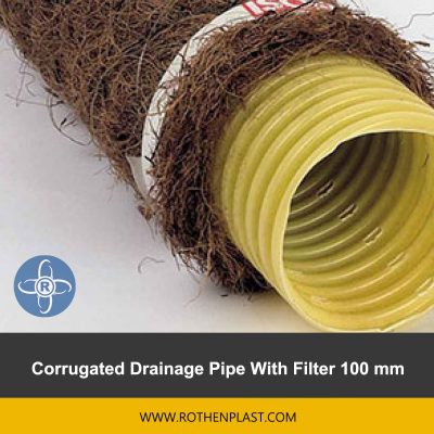Corrugated Drainage Pipe With Filter 100 mm