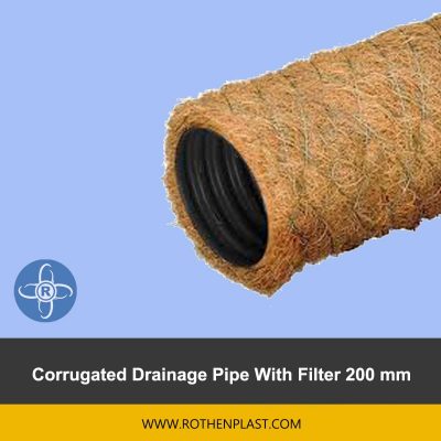 Corrugated Drainage Pipe With Filter 200 mm