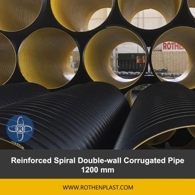 Reinforced Spiral Double wall Corrugated Pipe 1200 mm