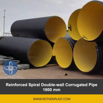 Reinforced Spiral Double wall Corrugated Pipe 1600 mm
