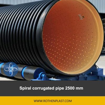 spiral corrugated pipe 2500 mm