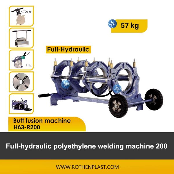 ئامێری فیوژنی کۆتایی فول-هایدرۆلیک H63-R200